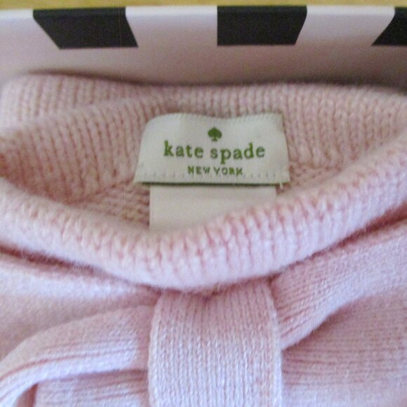NIB!! Kate Spade NY Dorothy Bow Beanie and Gloves Box Set, Rose Dew (Pink), O/S - Picture 6 of 11